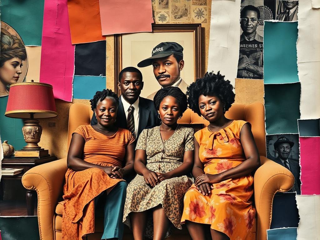 Artwork in the style of Harlem Photomontage Narrative